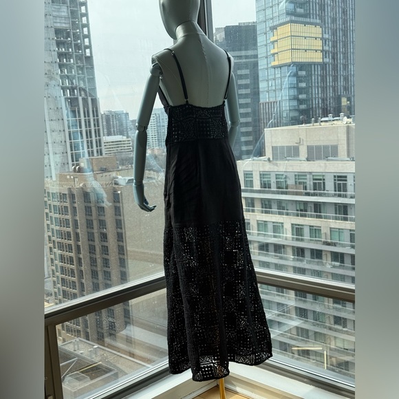 🆕 SIR THE LABEL 🧿 NWOT Rayure Tri Crochet Maxi Dress, Black Crochet, Sz 1 US 4 - Picture 11 of 16